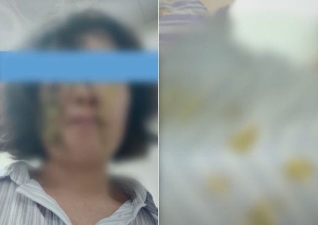 어린이집 교사가 학부모 자녀의 똥이 묻은 기저귀로 폭행당한 모습. /사진=MBC 보도화면 캡처
